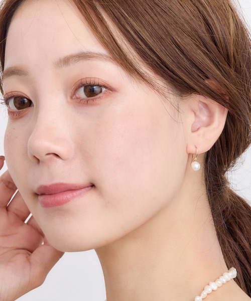 R.ALAGAN 淡水パール ピアス(両耳用) セール】ロング3粒 淡水パールピアス (両耳用)（ピアス（両耳用