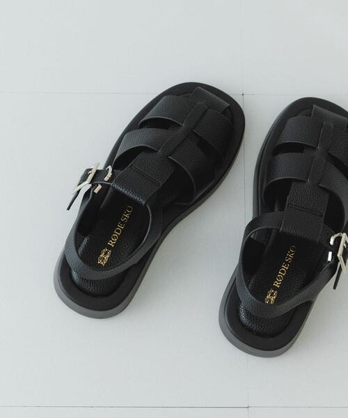 RODE SKO（ロデスコ）の「グルカサンダル（サンダル・レディース・オフホワイト/ブラック・36/37/38）」の14枚目の写真