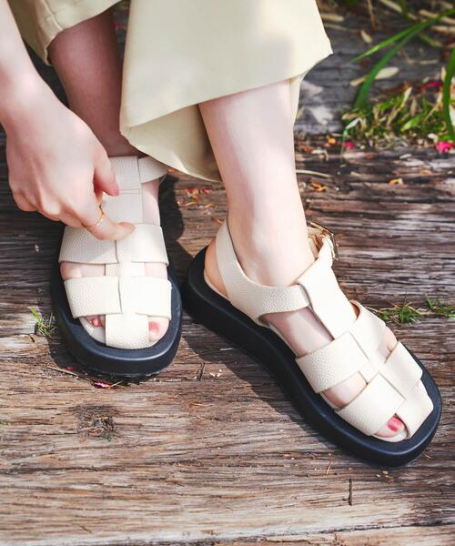 RODE SKO（ロデスコ）の「グルカサンダル（サンダル・レディース・オフホワイト/ブラック・36/37/38）」の20枚目の写真