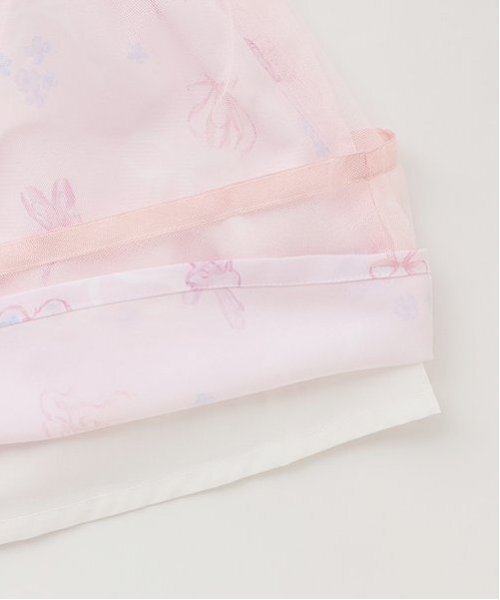 【美品】今季 メゾピアノ　フローラルバレエ柄ドッキングワンピース　90センチ セール】フローラルバレエ柄 ドッキングワンピース（ワンピース