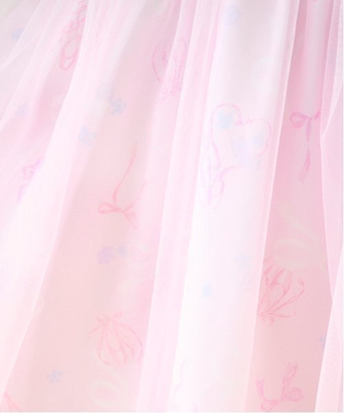 セール】フローラルバレエ柄 ドッキングワンピース（ワンピース