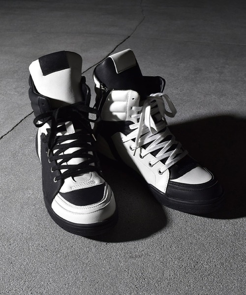 DIET BUTCHER（ダイエットブッチャー）の「DIET BUTCHER/ダイエットブッチャー SA GOAT LEATHER SNEAKER massive スニーカー（スニーカー・メンズ・ホワイト×ブラック/ブラック・36/43/44）」の9枚目の写真