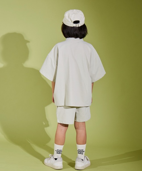 PAIRMANON STREET(ペアマノンストリート)の「【PAIRMANON STREET】マルチファンクション 吸水速乾 オーバーサイズ 半袖 シャツ(シャツ/ブラウス・キッズ・ホワイト系その他/カーキ/ブラック・150/110/100/160/130/140/120)」の4枚目の写真