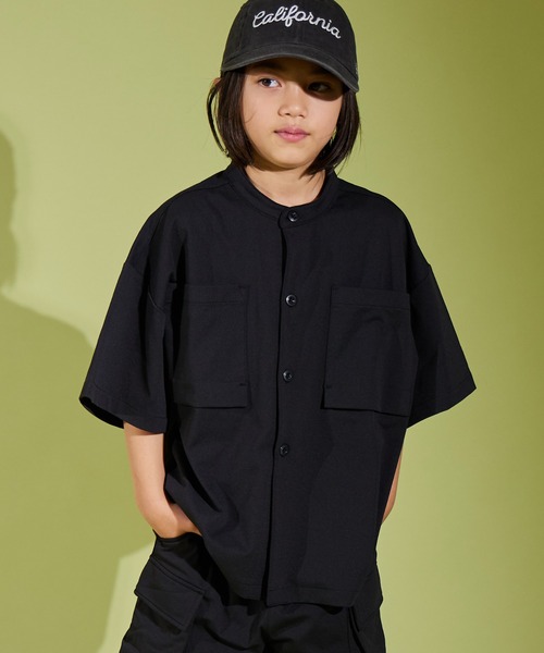 PAIRMANON STREET(ペアマノンストリート)の「【PAIRMANON STREET】マルチファンクション 吸水速乾 オーバーサイズ 半袖 シャツ(シャツ/ブラウス・キッズ・ホワイト系その他/カーキ/ブラック・150/110/100/160/130/140/120)」の13枚目の写真