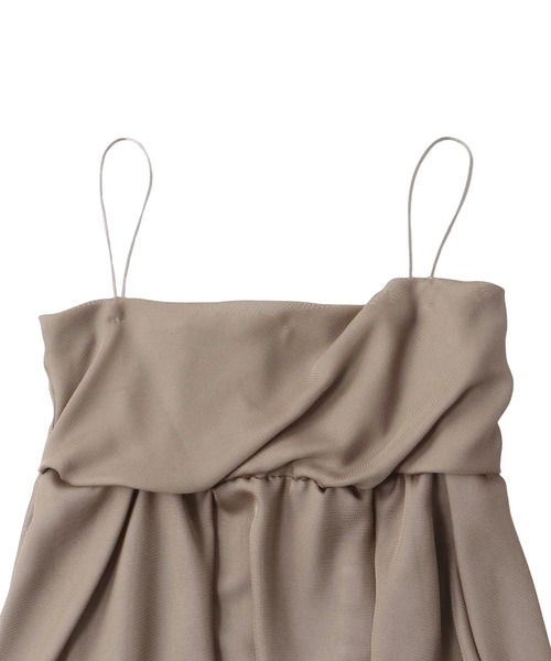DRESSLAVE（ドレスレイブ）の「B7 / sheer peplum cami blouse(シアーペプラムキャミブラウス)（キャミソール・レディース・ブラウン/ブラック・38）」の9枚目の写真