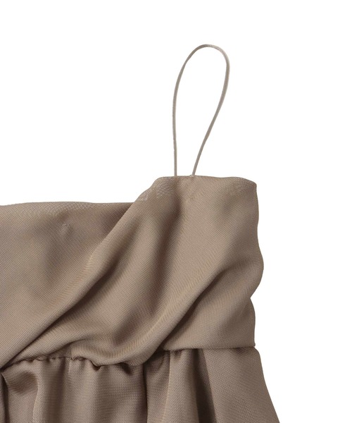 DRESSLAVE（ドレスレイブ）の「B7 / sheer peplum cami blouse(シアーペプラムキャミブラウス)（キャミソール・レディース・ブラウン/ブラック・38）」の10枚目の写真