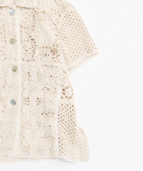 MAISON SPECIAL/オーバーレーストップ 白 MAISON SPECIAL（メゾンスペシャル）の「Oversized Lace Tops