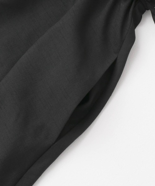 URBAN RESEARCH ROSSO WOMEN（アーバンリサーチ　ロッソ）の「ウォッシャブルセミシアーキーネックワンピース（ワンピース・レディース・ブルー/オレンジ/ブラック・FREE）」の18枚目の写真