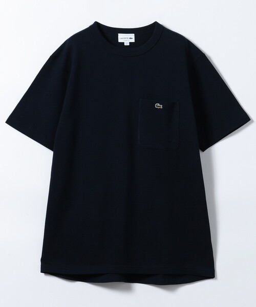 LACOSTE（ラコステ）の「LACOSTE/ラコステ ﾗｺｽﾃ ｶﾉｺ ﾜﾝﾎﾟｲﾝﾄTEE（Tシャツ/カットソー・メンズ・ブラック/ホワイト/ネイビー・4/5/6）」の3枚目の写真