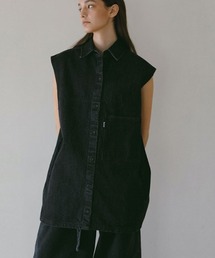 ETRE TOKYO | EDWIN×ETRE TOKYOスリーブレスデニムミニワンピース(ワンピース)