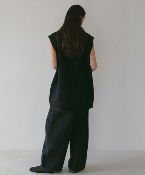 EDWIN×ETRE TOKYO 25SSスリーブレスデニムミニワンピース セール】EDWIN×ETRE TOKYOスリーブレスデニムミニワンピース