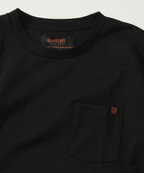 JOURNAL STANDARD relume(ジャーナルスタンダード レリューム)の「UNIVERSAL OVERALL/ユニバーサルオーバーオール 別注 ポンチTシャツ(Tシャツ/カットソー・メンズ・ブラック/チャコールグレー/ホワイト/ベージュ系その他/ブルー系その他・SMALL/MEDIUM/LARGE)」の8枚目の写真