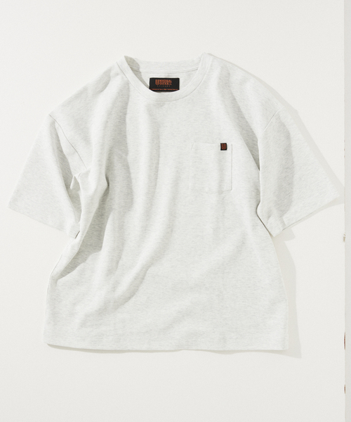 JOURNAL STANDARD relume(ジャーナルスタンダード レリューム)の「UNIVERSAL OVERALL/ユニバーサルオーバーオール 別注 ポンチTシャツ(Tシャツ/カットソー・メンズ・ブラック/チャコールグレー/ホワイト/ベージュ系その他/ブルー系その他・SMALL/MEDIUM/LARGE)」の9枚目の写真