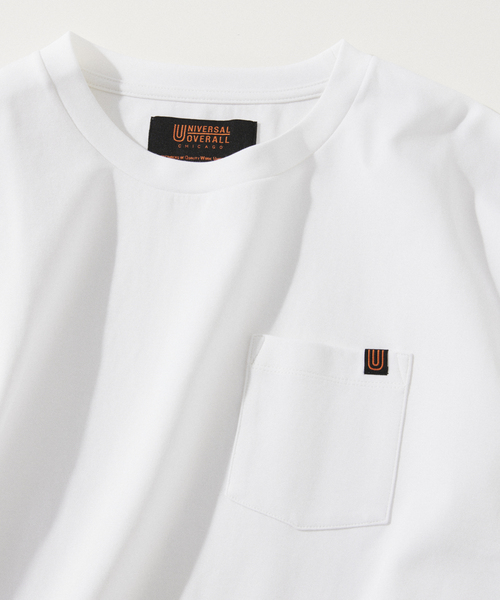 JOURNAL STANDARD relume(ジャーナルスタンダード レリューム)の「UNIVERSAL OVERALL/ユニバーサルオーバーオール 別注 ポンチTシャツ(Tシャツ/カットソー・メンズ・ブラック/チャコールグレー/ホワイト/ベージュ系その他/ブルー系その他・SMALL/MEDIUM/LARGE)」の10枚目の写真