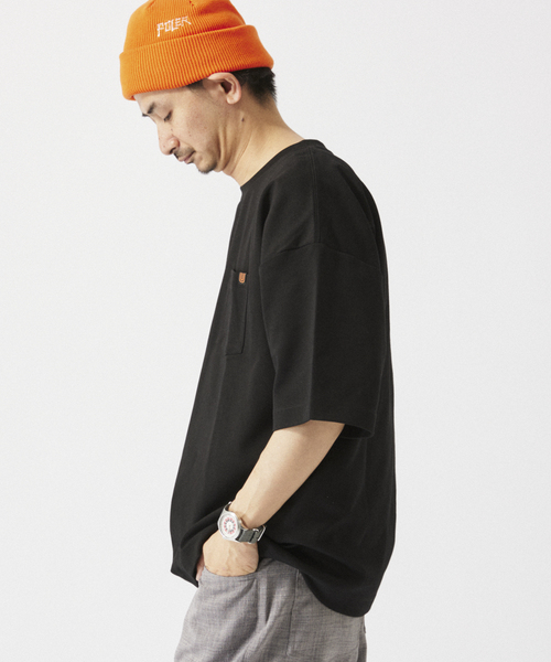 JOURNAL STANDARD relume(ジャーナルスタンダード レリューム)の「UNIVERSAL OVERALL/ユニバーサルオーバーオール 別注 ポンチTシャツ(Tシャツ/カットソー・メンズ・ブラック/チャコールグレー/ホワイト/ベージュ系その他/ブルー系その他・SMALL/MEDIUM/LARGE)」の16枚目の写真