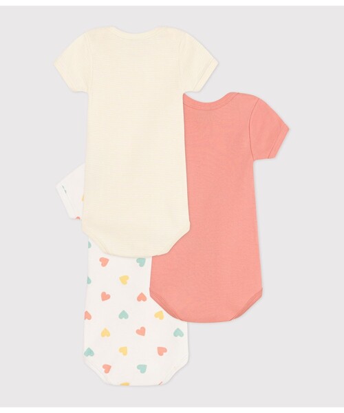 PETIT BATEAU(プチバトー)の「半袖ボディ3枚組(ロンパース・キッズ・その他1・6MONTH/18MONTH/12MONTH/24MONTH)」の2枚目の写真