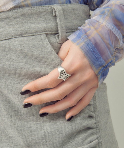 GOLDY（ゴールディ）の「ヴィンテージ レイヤード スター リング（リング・レディース・シルバー/シルバー×ゴールド/ゴールド・FREE）」の10枚目の写真