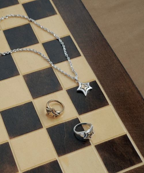 GOLDY（ゴールディ）の「ヴィンテージ レイヤード スター リング（リング・レディース・シルバー/シルバー×ゴールド/ゴールド・FREE）」の13枚目の写真