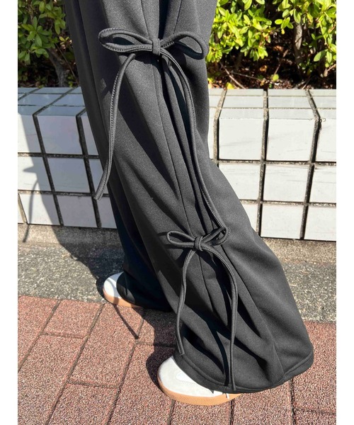 WC(ダブル シー)の「スカートレイヤードスウェットパンツ(スウェットパンツ・レディース・グレー/ブラック・FREE)」の9枚目の写真