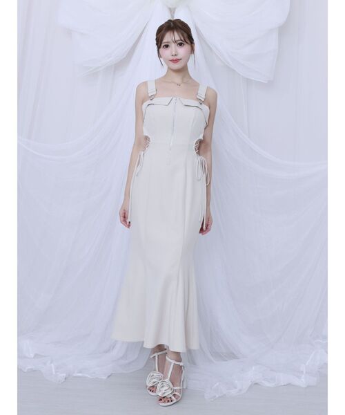 EATME(イートミー)の「サイドレースアップマーメイドキャミワンピース(ワンピース・レディース・ブラック/アイボリー/グレー・SMALL/MEDIUM)」の22枚目の写真