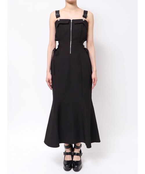 EATME(イートミー)の「サイドレースアップマーメイドキャミワンピース(ワンピース・レディース・ブラック/アイボリー/グレー・SMALL/MEDIUM)」の16枚目の写真