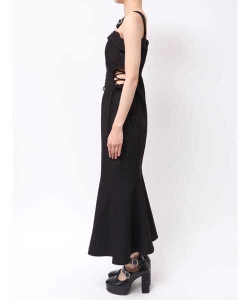 EATME(イートミー)の「サイドレースアップマーメイドキャミワンピース(ワンピース・レディース・ブラック/アイボリー/グレー・SMALL/MEDIUM)」の15枚目の写真