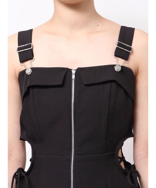 EATME(イートミー)の「サイドレースアップマーメイドキャミワンピース(ワンピース・レディース・ブラック/アイボリー/グレー・SMALL/MEDIUM)」の13枚目の写真