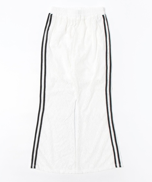 GORGE(ゴージ)の「《スポーティ×透け感レース》レディース フレアパンツ サイドライン付き 体型カバー 春夏秋(その他パンツ・レディース・ブラック/オフホワイト・F)」の1枚目の写真