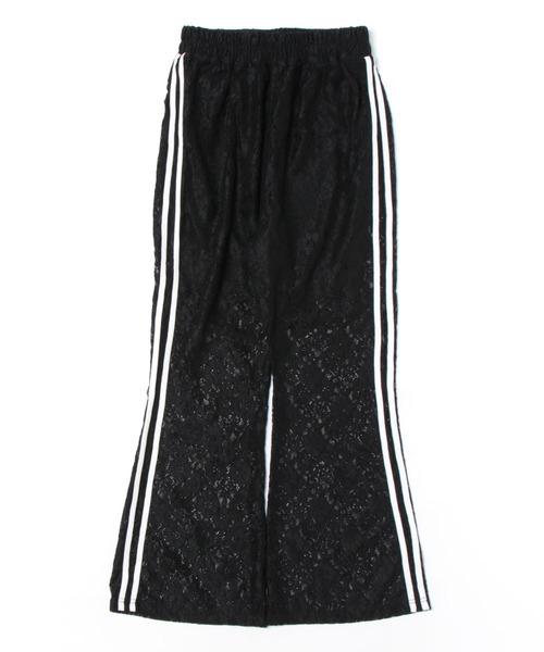GORGE(ゴージ)の「《スポーティ×透け感レース》レディース フレアパンツ サイドライン付き 体型カバー 春夏秋(その他パンツ・レディース・ブラック/オフホワイト・F)」の8枚目の写真