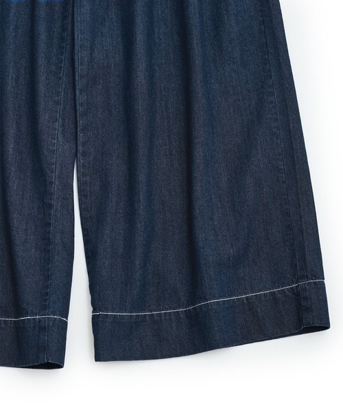 VIS（ビス）の「タックデザインリラックスデニムパンツ（デニムパンツ・レディース・ブルー/サックスブルー・S/M）」の11枚目の写真