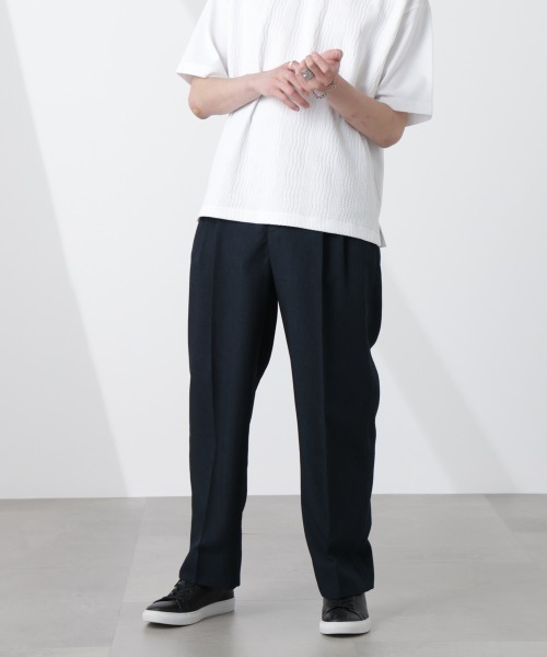 セール】テックリネンリラックスタックテーパードパンツ（その他