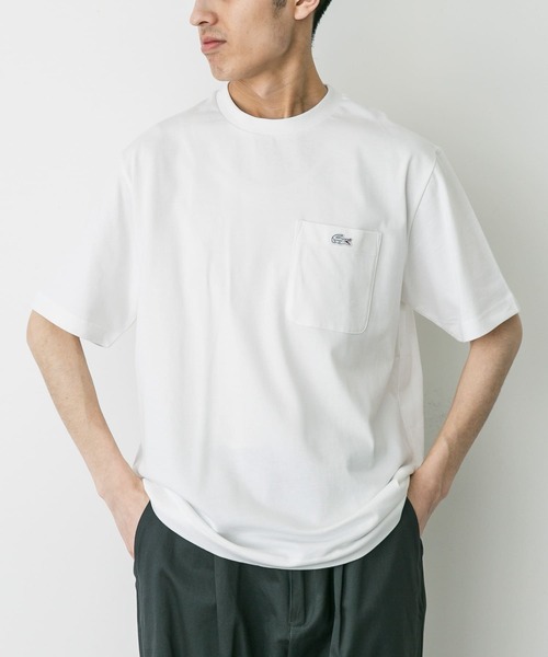 クロノクロック ポケットTシャツ XXLサイズ LACOSTE アウトラインクロックポケットTシャツ（Tシャツ/カットソー