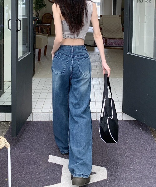almo(アルモ)の「ハートホロウアウトデニムパンツ(BQ)(デニムパンツ・レディース・ブルー・MEDIUM)」の10枚目の写真