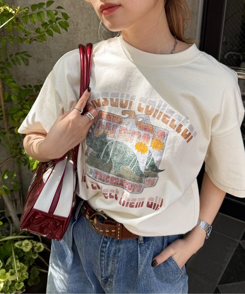 DOUBLE NAME（ダブルネーム）の「Dino.Figure Collector BIG TEE（Tシャツ/カットソー・レディース・レッド/オフホワイト/ブラック系その他・FREE）」の5枚目の写真