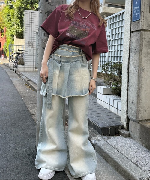 DOUBLE NAME（ダブルネーム）の「Dino.Figure Collector BIG TEE（Tシャツ/カットソー・レディース・レッド/オフホワイト/ブラック系その他・FREE）」の10枚目の写真
