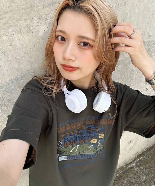 DOUBLE NAME（ダブルネーム）の「Dino.Figure Collector BIG TEE（Tシャツ/カットソー・レディース・レッド/オフホワイト/ブラック系その他・FREE）」の11枚目の写真