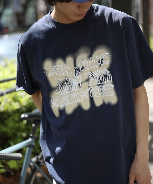 セール】HOOK -original- ヴィンテージ風ウォッシュプリントビッグTEE