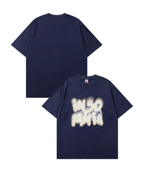 HOOK(フック)の「HOOK -original- ヴィンテージ風ウォッシュプリントビッグTEE (SS)(Tシャツ/カットソー・メンズ・ブラック/ネイビー/グレー/ワインレッド・X-LARGE/MEDIUM/LARGE)」の8枚目の写真