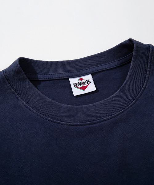 HOOK(フック)の「HOOK -original- ヴィンテージ風ウォッシュプリントビッグTEE (SS)(Tシャツ/カットソー・メンズ・ブラック/ネイビー/グレー/ワインレッド・X-LARGE/MEDIUM/LARGE)」の9枚目の写真