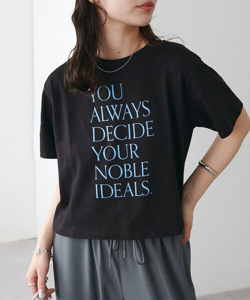 Tシャツ・カットソー [NAVIVERSE] Clova Top : 2color 汗じみ防止】【ウォッシャブル】ゼブラネックプリントプル