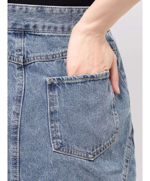 MURUA（ムルーア）の「パターンデザインデニムロングスカート（デニムスカート・レディース・ブラック/ブルー・1/2）」の21枚目の写真