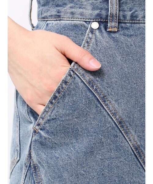 MURUA（ムルーア）の「パターンデザインデニムロングスカート（デニム