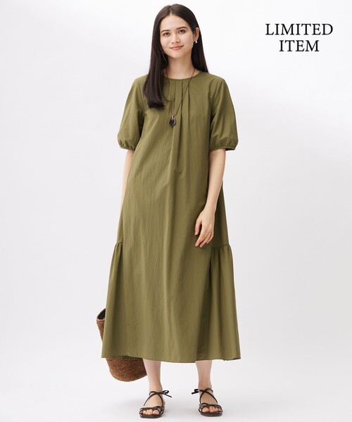 自由区(ジユウク)の「ファンクショナル ドレス(ドレス・レディース・グレー系/ダルブルー系/カーキ系/オレンジ系・32)」の3枚目の写真