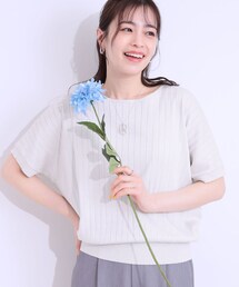 DRESKIP | 【二の腕カバー】さりげないラメが上品見え リブドルマンニット(ニット/セーター)