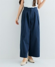 Petitjo | 小さいサイズ　ダブルタックワイドパンツ　低身長さん・小柄女性(その他パンツ)