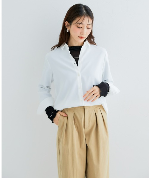 Petitjo（プッチージョ）の「小さいサイズ　ダブルタックワイドパンツ　低身長さん・小柄女性（その他パンツ・レディース・ネイビー/ベージュ・PSS/PS/PM/PL）」の16枚目の写真