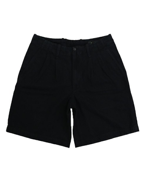 alvana(アルヴァナ)の「【alvana】NATURAL TWILL SHORT PANTS / インクブラック [ALV(その他パンツ・メンズ・ブラック・3/2)」の1枚目の写真