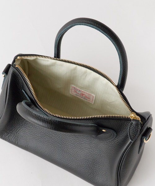 ヤングアンドオルセン*ボストンバック YOUNG & OLSEN/ヤングアンドオルセン EMBOSSED LEATHER ZIP BOAT