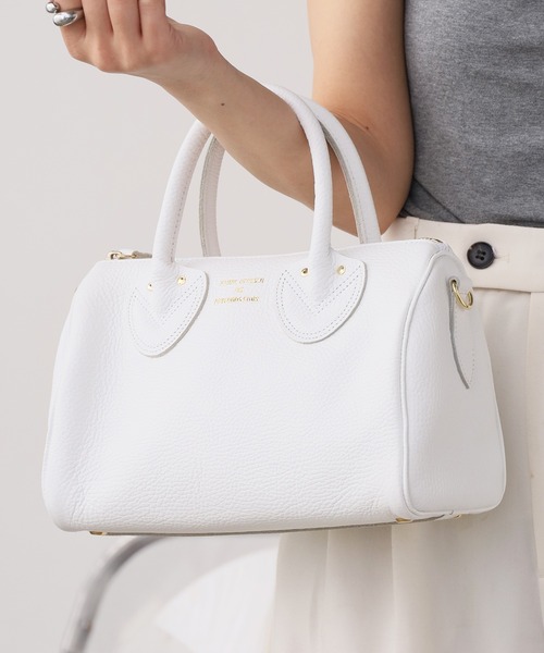 YOUNG&OLSEN The DRYGOODS STORE（ヤングアンドオルセン）の「YOUNG & OLSEN/ヤングアンドオルセン EMBOSSED LEATHER D BOSTON S ボストンバッグ 2026新作　再入荷（ボストンバッグ・レディース・ベージュ/ブラック/ブラウン/ホワイト・FREE）」の19枚目の写真