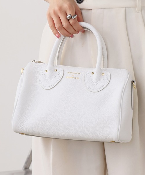 YOUNG&OLSEN The DRYGOODS STORE（ヤングアンドオルセン）の「YOUNG & OLSEN/ヤングアンドオルセン EMBOSSED LEATHER D BOSTON S ボストンバッグ 2026新作　再入荷（ボストンバッグ・レディース・ベージュ/ブラック/ブラウン/ホワイト・FREE）」の20枚目の写真